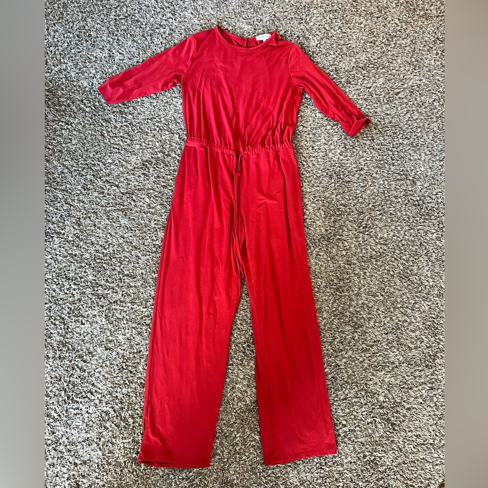 Red Comfy Jumpsuit